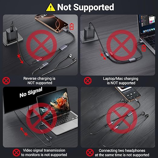 KiwiBird USB C Splitter 1 in 2 Out Charging, USBC Power Data Splitter Extension Y Cable, Type C Male to Dual USB C Female Port Adapter, Compatible with Laptop Mac Car Flash Drive Keyboard Mouse