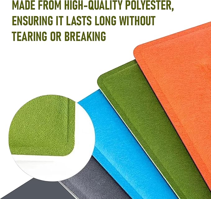 Desk Divider Panel, 34.6" x 11.8", Green – Clamp-On with 2 L-Clips, Soundproof Noise Reducing Privacy Screen for Office or Home Desk, High Quality Polyester
