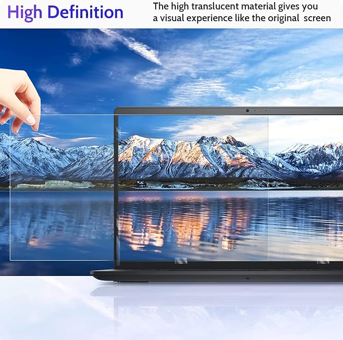 Peslv 13.3 Inch Laptop Privacy Screen for 16:9 Computer Monitor, Anti Glare Blue Light Filter Protector, Removable 13 In Security Shield Compatible with Lenovo Hp Dell Acer Asus Thinkpad Envy Xps