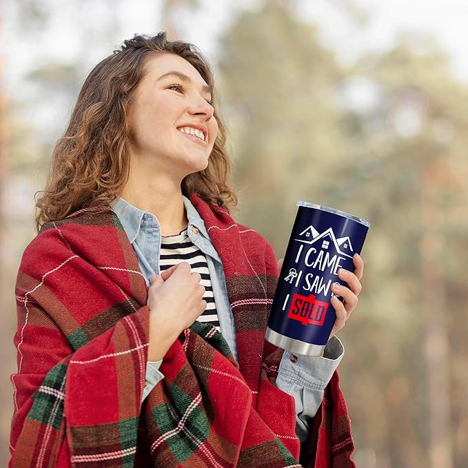 Realtor Gifts - Real Estate Agent & Closing Gifts for Women & Men, Realtor Supplies - 20oz Tumbler