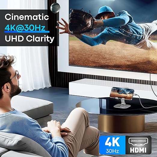 USB C to HDMI Cable 3ft [5 Pack] 4K USB 3.1 Type-C to HDMI Cord [Thunderbolt 3/4 Compatible] with MacBook Pro/Air,Galaxy S8 to S23,iPhone 15 Pro/Max,iPad Pro, iMac, Surface