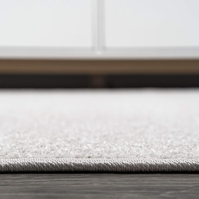 JONATHAN Y Haze Solid Low-Pile Ivory Indoor Area Rug 10x14, Coastal,Bohemian,Minimalist,Classic, Easy-Cleaning for Living Room,Bedroom,Kitchen,Pet Friendly,Non-Shedding (SEU100D-14)