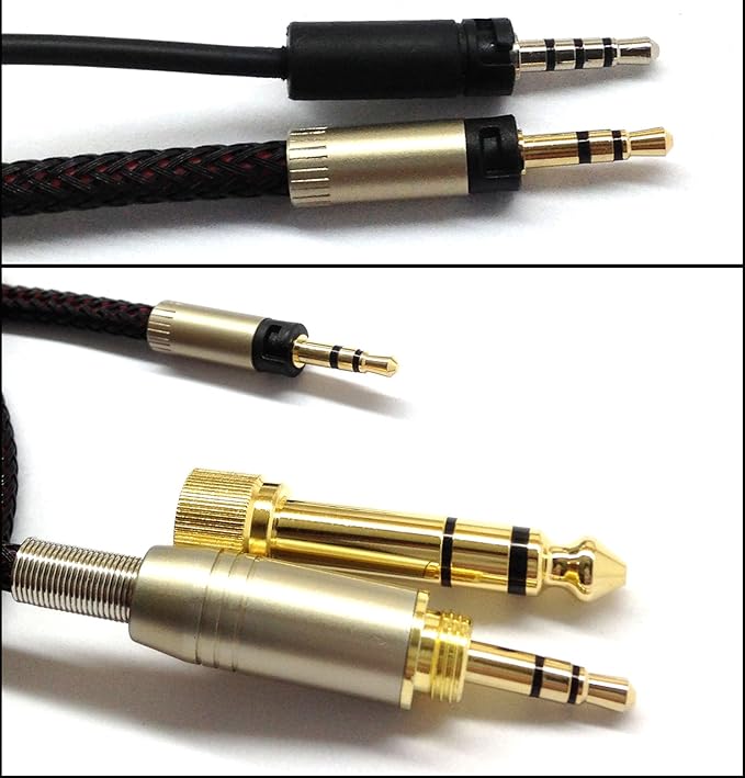 NewFantasia Replacement Audio Upgrade Cable Compatible with Sennheiser Momentum, Momentum 2.0, HD1 Over-Ear On-Ear Headphones 1.8meters/5.9feet