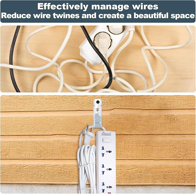 COCODE 50 Pack 3/4’’ J Hooks Cable Hangers Without Retainer Clip Galvanized Steel Wall Mount Heavy Duty Utility Hooks Cable Management for Structured Cabling