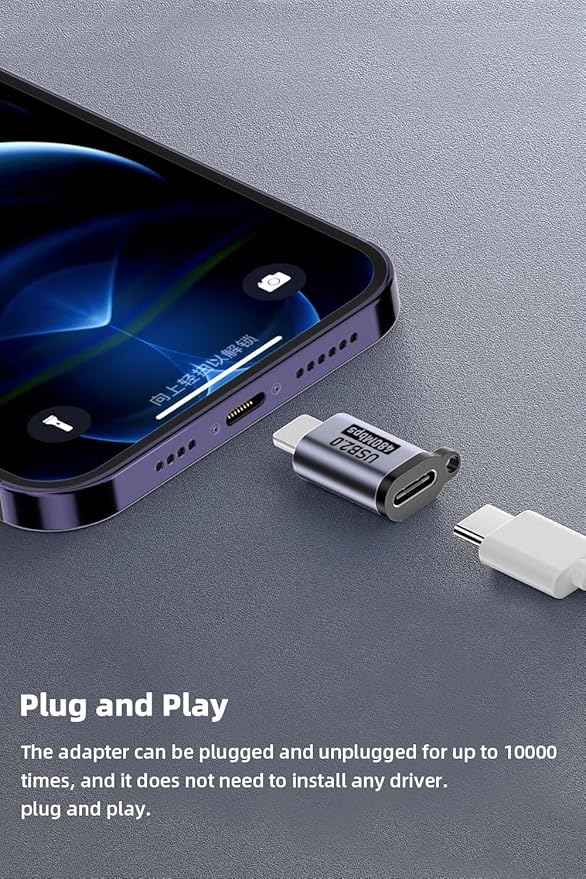 USB C to Micro USB/Mini USB/Lighting Adapter, Light-ning to USB C/Micro USB Converter, Micro USB 2.0 to Type C/Lighting/Mini USB Connector (8 Pack)