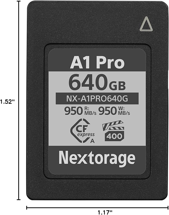Nextorage Japan CFexpress Type A Card NX-A1PRO 640GB VPG 400 Ultra Fast Read 950MB/s Write 950MB/s