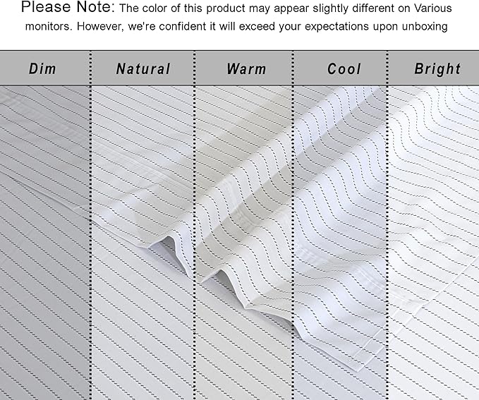 RUVANTI 100% Organic Cotton Sheets Queen Size, Percale Weave, GOTS Certified, 4-Piece Set, Deep Pocket 15", Crisp & Breathable, Soft Durable Bedding, Sábanas Algodón Orgánico – Construction Line