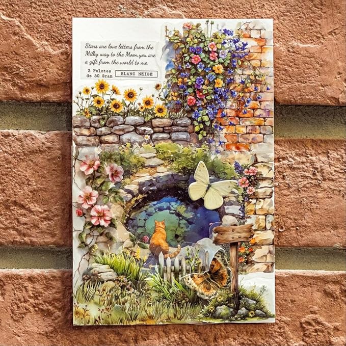Nature Landscape Scrapbooking Sticker Set, 240 Pieces, 6 Themes Transparent PET Stickers for Journaling, Junk Journal Supplies, Planner, Collage, Bujo, Mixed Media, DIY Crafts Arts