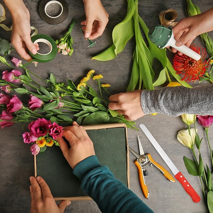 PATIKIL Floral Foam Knife, 1 Pcs 48 x 3.1CM Florist Professional Cutting Knife for Flower Foam Block Cake, Wooden Handle