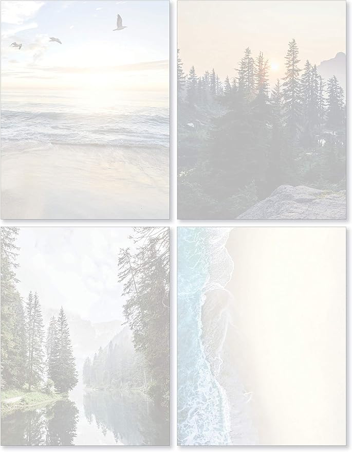 Scenic Nature Stationery - Pack of 48