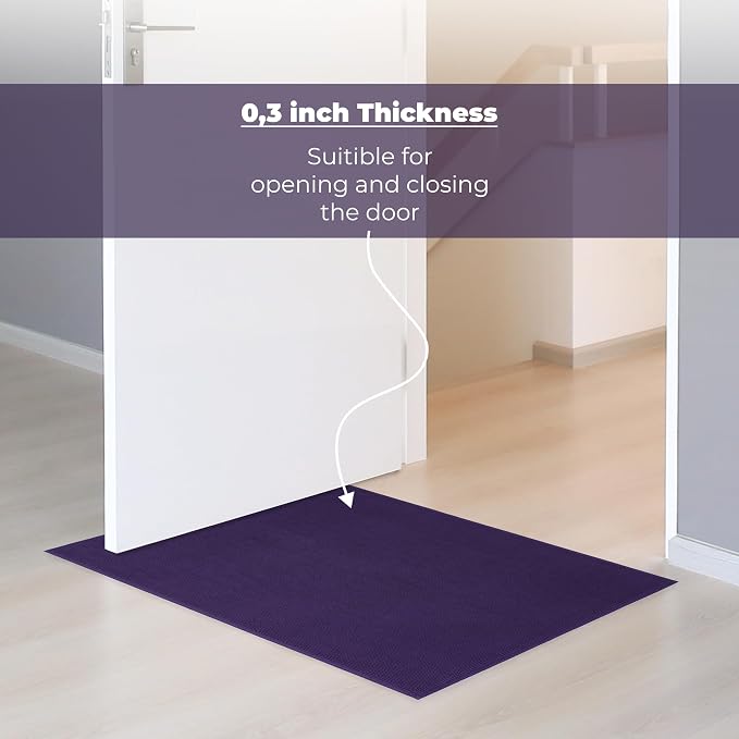 Cotton Paradise 100% Cotton Turkish Bathmat Rug, Soft Absorbent Quick Dry Non Slip, 17x24 Bathmat Rug, Violet Purple
