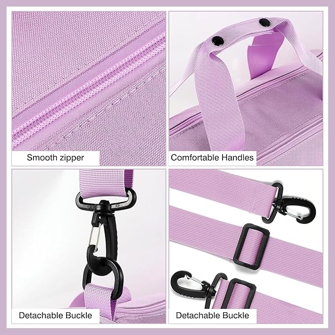 Personalized Dance Ballet Bag for Girls Small Travel Duffle Sport Gym Bag for Kids Weekender Overnight Bags Customized Birthday Gifts for Girls Dancer Students White Green