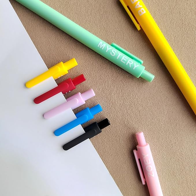 playneeu Kpop Merch Pen Set – 9 Colorful Gel Pens Inspired by Virtual Idol Characters, Black Ink Writing Pens for Fans, Cute Stationery Gift for Students & Music Lovers