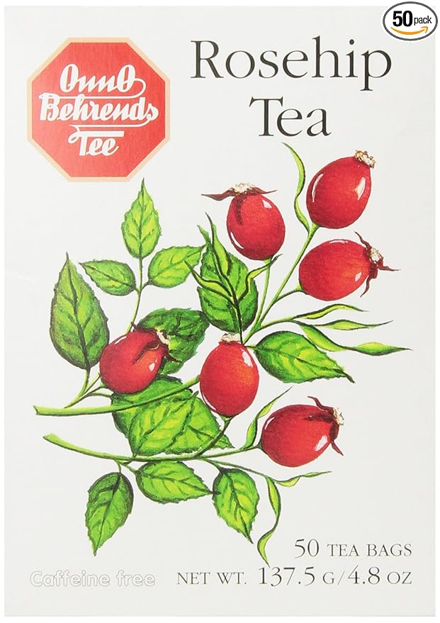 Onno Behrends Rosehip Tea, 50 Count, 4.8 Ounce