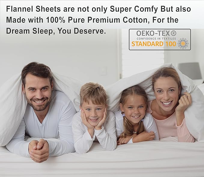 RUVANTI Flannel Sheets Full Size - 100% Cotton Double Brushed Bed Sheets Set, Deep Pockets 16 Inches, All Seasons Breathable & Extra Soft Full Sheets, Warm & Cozy, 4 Piece, Wilderness Plaid