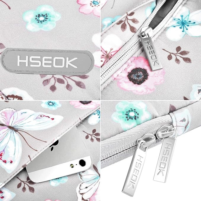Hseok Laptop Case 15.6 Inch Sleeve, Shockproof Protective Water Repellent with Accessory Pocket,Compatible with Mac Pro 16 inch 2025-2019, Sleeve Bag for Most 15 15.6 16 Notebooks,B01F01