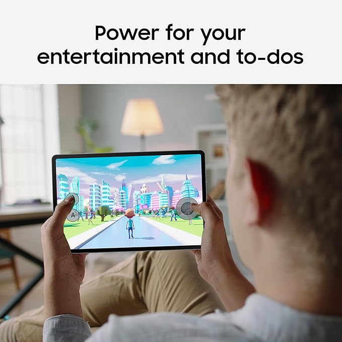 SAMSUNG Galaxy Tab S10 FE 128GB WiFi Android Tablet, Large Display, Long Battery Life, Exynos 1580 Processor, IP68 Water-Resistant, 90 Hz Refresh, S Pen for Note-Taking, US Version, Gray