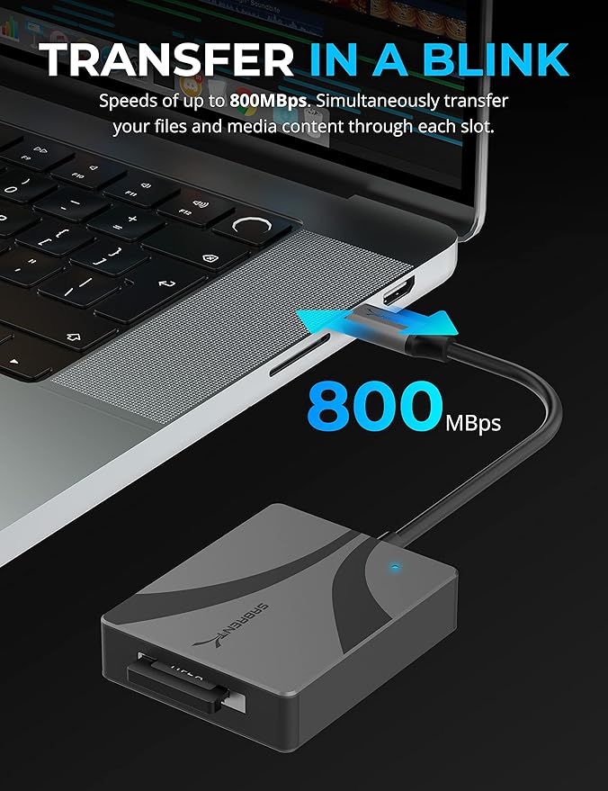 SABRENT USB Type C CFexpress Type A Card Reader [CR-CFXA]