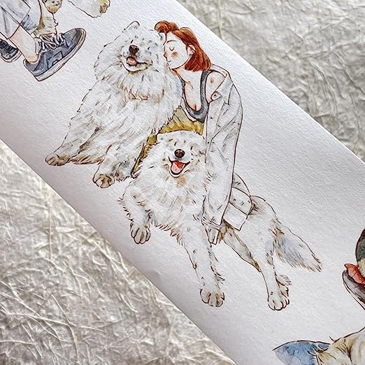 RICHTAPES DingDing Vol7-22 Little Sweetheart,Washi Tape Stickers,2.36 in x 10.94 YD,Original Design,for Scrapbook Supplies,Scrapbook Tape Stickers,Junk Journal Supplies,Bullet Journal Supplies