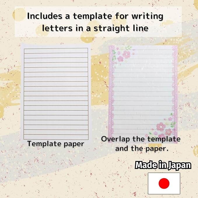 Iyo Washi Stationery Paper Flower Print 15 Sheets x 3 Book Set (9.7 x 6.9 inch), Made in Japan, Japanese Paper, Printable, Inkjet Printer, for Letter Writing, Greeting Card
