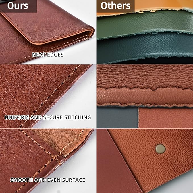 Black PU Leather File Folder, Snap Closure File Organizer, Important Document Folder, Document Organizer, Laptop Sleeve Notebook Case, Leather Folder A4 Envelopes Filing Folder 3PCS