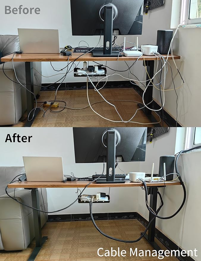 Cable Management Split Wire Loom Sleeve - Cord Hider & Protector for Desk, Pet Chew Proof, Wire Cover Organizer, Flexible Tube for Wires and Cables (3/4 Inch 25FT, White)