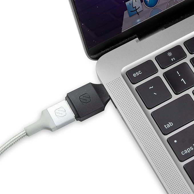 Scosche CAAKIT-RP Strikeline™ Charge & Sync USB Adapter Kit, USB-C Male to USB-A Female and USB-A Male to Type-C Female Charger Cable Converter Compatible with Apple iPhone 15, AirPods, Galaxy, 2-Pack