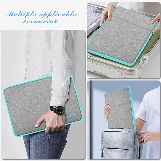 Hseok Laptop Case 13 Inch Sleeve Compatible with MacBook Air 13 M3 A3113 M2 A2681 M1 A2337 A2179 A1932/Pro 13 M2 M1 A2338 A2251 A2289 A2159 A1989 A1706 A1708, Classic Carry on Case,L02G02