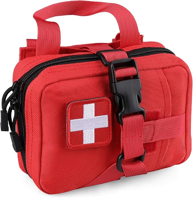 LIVANS Tactical IFAK Pouch, Rip Away Molle First Aid Bag Tear-Away Medical Pouch Emergency EMT Bag for Travel Outdoor Hiking(Pouch Only, First Aid Kits NOT Included)