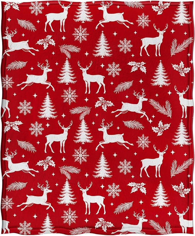 Jekeno Snowflakes Blanket for Women Men Kids Girls Boys Mom Wife Female Friends Halloween Birthday Presents Home Bedroom Living Room Decor Colorful Throw Blanket 50"x60"