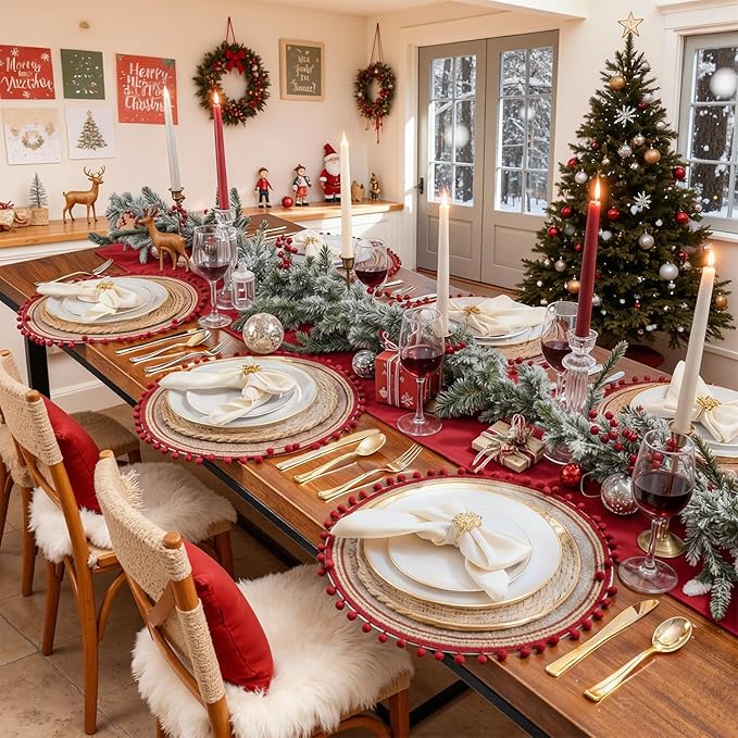 WDF 150Pcs White and Gold Plastic Plates - Gold Plates Disposable - 25guest Disposable Dinnerware Include 25 Dinner Plate, 25 Dessert Plate, 25 Cutlery & 25 9oz Cups for Wedding & Thanksgiving Party
