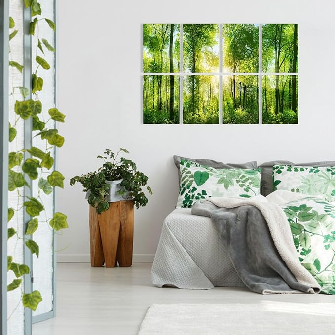 YPY Sound Proofing Panels for Walls: 8 Pack 48"x32" Decorative Art Acoustic Panel Sound Dampening Panels Absorbing Treatment