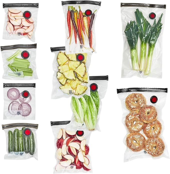 ZWILLING Fresh & Save 10-pc Vacuum Sealer Bags, Sous Vide Bags, Meal Prep - Assorted Sizes