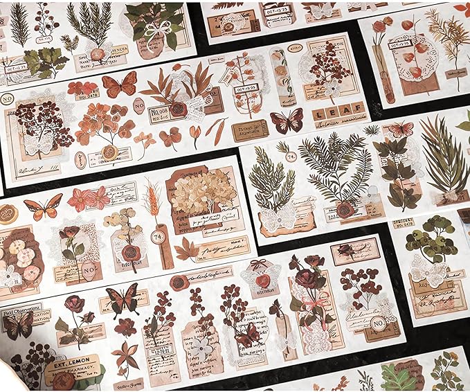Ptyism 426 Pcs/24 Sheets Stickers for Scrapbooking,Sticker for Journaling Scrapbooking Stickers for Scrapbooking Art Journal Bullet Journal Accessories