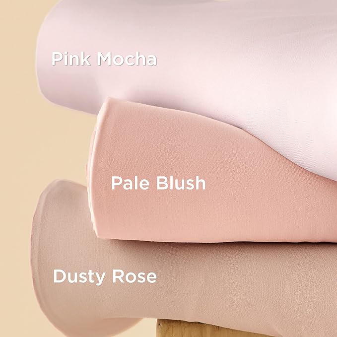 Bedsure Duvet Cover Full Size - Soft Double Brushed Bedding Set for Kids & Adults, Zipper Closure, 3 Pieces, Includes 1 Duvet Cover (80"x90") & 2 Pillow Shams, NO Comforter, Dusty Rose