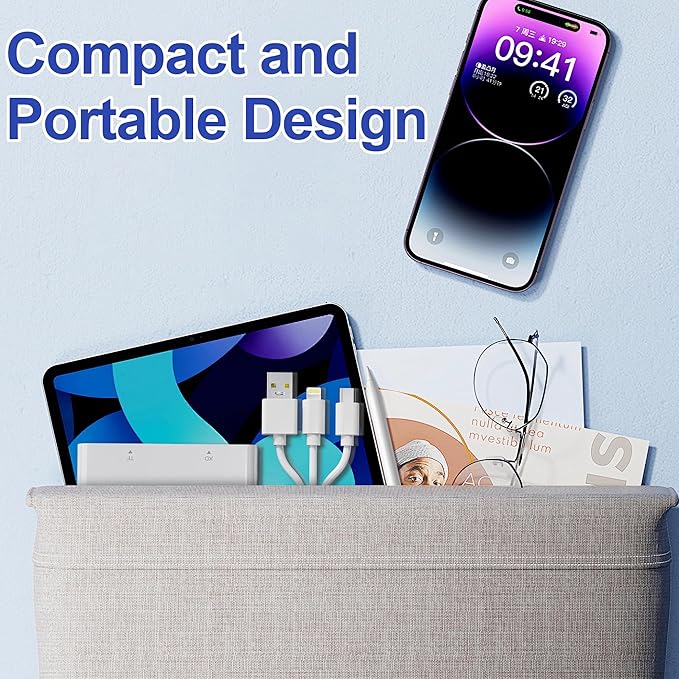 Memory Stick Pro Duo Adapter, 4 in 1 Memory Card Reader, SD/XD/MS/TF Multi Card Reader with Lightning/USB-C/USB-A, Memory Stick Pro Duo Reader for iPhone, iPad, Android, PC, Camera