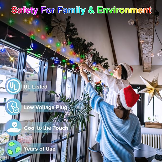 670 LED 66FT Christmas Lights with 148 Drops, 12 Modes Dimmable Multicolor Outdoor Hanging Lights with Timer Memory, Waterproof Curtain Lights for Home Bedroom Indoor Tree Window Roof Fence Wedding