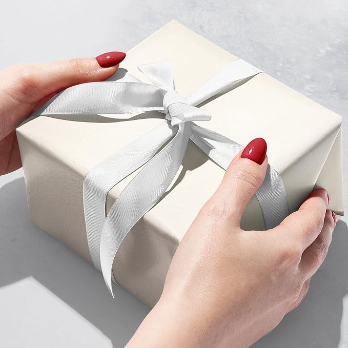 Jillson Roberts Bulk Gift Wrap, Everyday Gift Wrapping Supplies, Pearl Matte Metallic, 1/4 Ream 208 feet x 30 inches