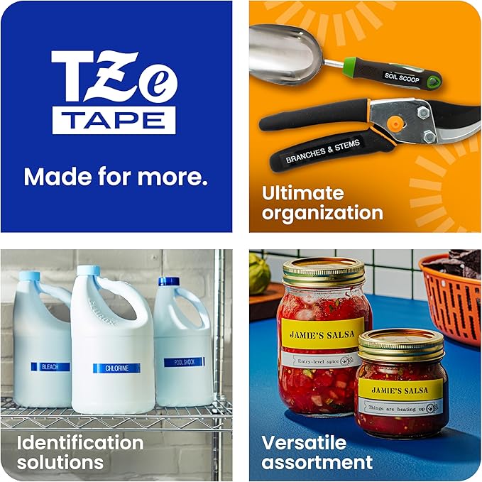 Brother Genuine TZe231-1/2 2PK Black Print on White Label Tape. Each: 0.47 in x 26.2 ft (12 mm x 8 m) Total: 0.47 in x 52.4 ft (12 mm x 16 m)