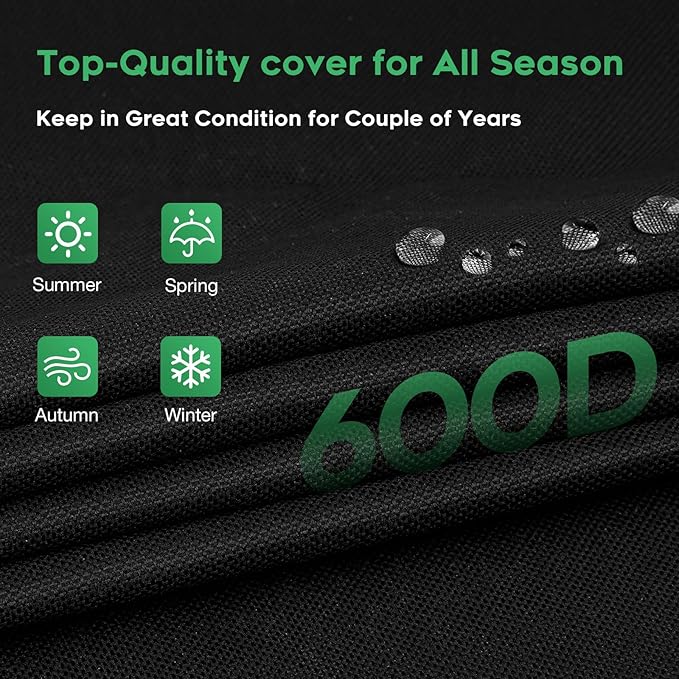 EZ-DONGTENG Heavy-Duty 600D Grill Cover fit for Weber Slate 36" Flat Top Griddle Grill，3400120 Weber Slate 36" Griddle Outdoor Waterproof Griddle Cover