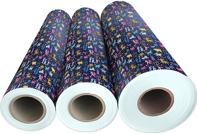 Jillson Roberts Bulk Gift Wrap, Everyday Gift Wrapping Supplies, Astrology, 1/2 Ream 417 feet x 30 inches