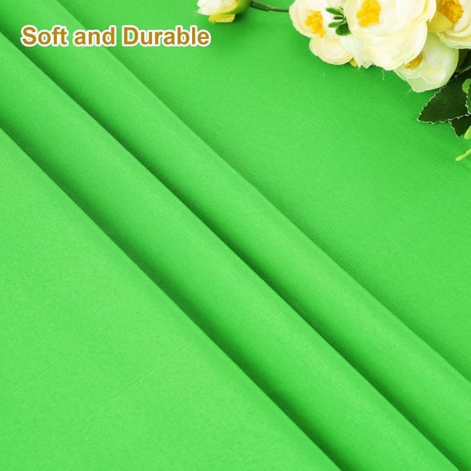 UTEBIT Green Screen Backdrop, 3.3x5 Ft Photography Greenscreen Background for Photo Video Studio, YouTube Video Streaming Zoom, Low Temperature Ironing to Remove Wrinkles