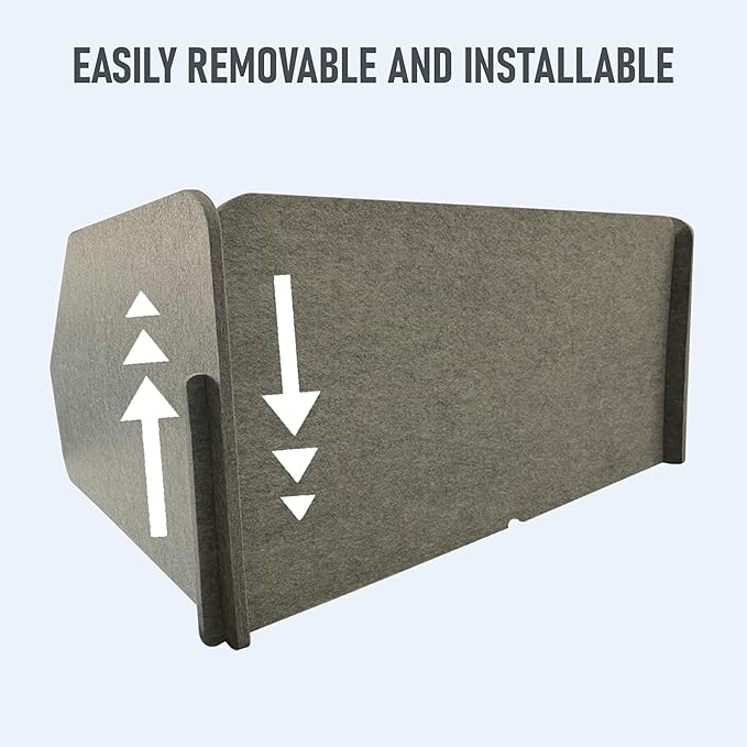 29.1"x22.8"x1.2" Acoustic Desk Divider, Sound Absorbing, Freestanding Soundproof Privacy Panel, Reduce Noise, Increase concentration, Made from High Quality Polyester (Abalone)
