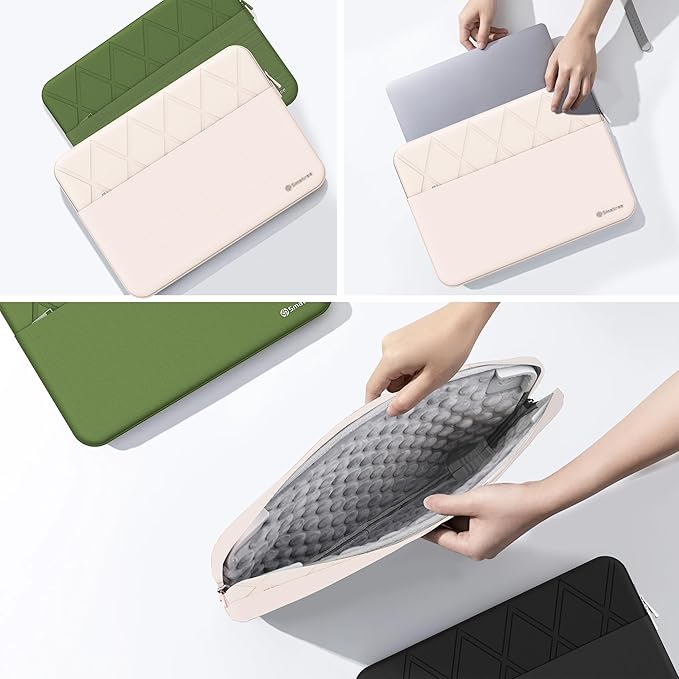 Smatree Laptop Sleeve for 15.6 inch MSI Creator 15 A11/A10, for 15.6 inch Stealth 15M/15,Stealth GS66 12U/11U/10U/10S,Alpha 15 A4DEK/A3DD,Delta 15 A5EFK, for 15.6inch WS66 11U/10T case, White (E619W)
