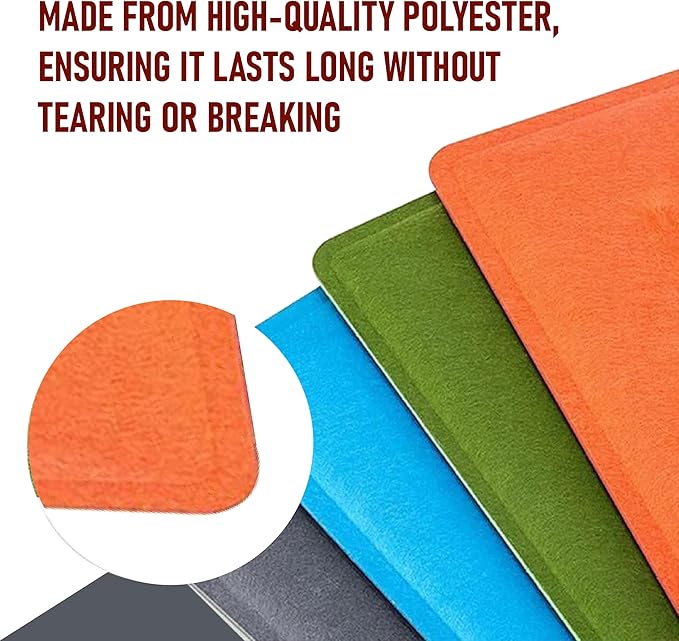 Desk Divider Panel, 34.6" x 11.8", Orange – Clamp-On with 2 T-Clips, Soundproof Noise Reducing Privacy Screen for Office or Home Desk, High Quality Polyester