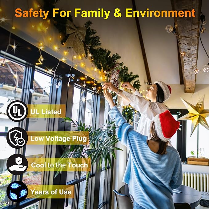1620 LED Christmas Outdoor Lights with 360 Drops, 164ft Hanging Curtain Lights with 8 Modes Timer & Memory, Waterproof Christmas Fairy Lighs for House Roof Holiday Yard Wedding Decor (Warm White)