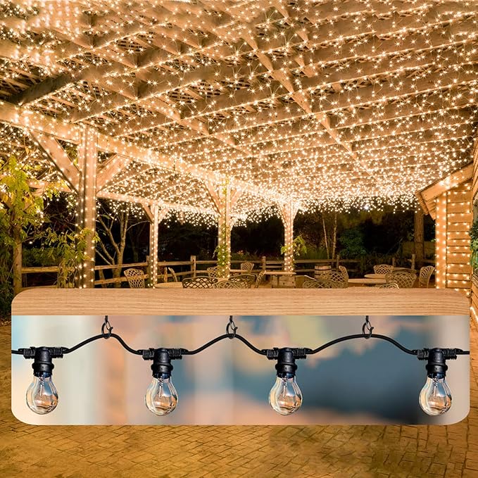 Q Hanger 35 Pcs Screw-in Hooks for Outdoor String Lights, Swivel Hanging Basket Patio Light Hooks with Safe Buckle Screw in Planter Eye Hooks for Wall Ceiling