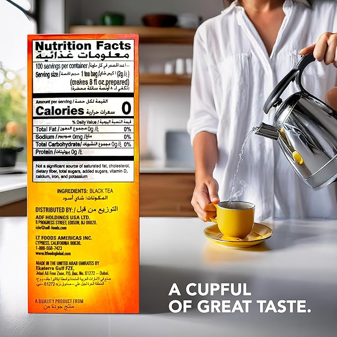 Lipton Yellow Label International Blend | Tea Bags | Premium Tea | Lipton Unsweetened Instant Chai | 200 Grams (Pack of 4)
