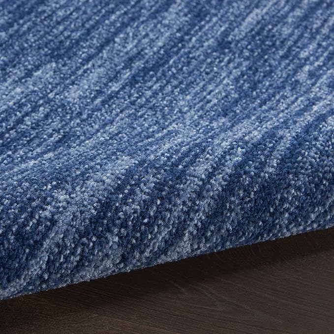 Nourison Home Nourison Essentials Navy Blue 2'2" x 20' Area Rug - Easy Clean, Non Shedding, Bed Room, Living Room, Dining Room, Kitchen (20' Runner)