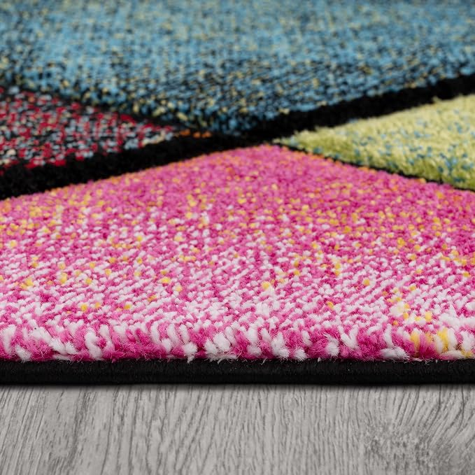 Paco Home Colorful Area Rug with Geometric Diamonds in Multicolor, Size: 6'7" x 9'6"